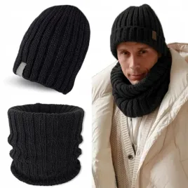 welniany-meski-komplet-czapka-komin-szal-gruby-cieply-zimowy-premium