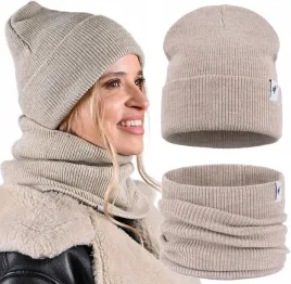 czapka-damska-z-kominem-komlpet-cieply-zimowy-polski-produkt-zestaw