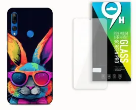 etui-case-do-huawei-y6p-szklo-hartowane-wzory-kroliczek-slodziaczek