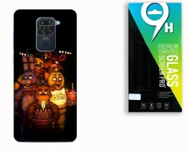 etui-case-do-xiaomi-redmi-note-9-szklo-hartowane-fredi-fnaf-gry