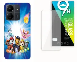 etui-case-do-xiaomi-redmi-13c-poco-c65-szklo-hartowane-wzor-psi-patrol