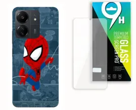 etui-case-do-xiaomi-redmi-13c-poco-c65-szklo-hartowane-spidey-i-super-k