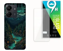 etui-case-do-xiaomi-redmi-13c-poco-c65-szklo-hartowane-krajobraz-kwiaty