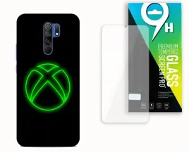 etui-case-do-xiaomi-redmi-9-szklo-hartowane-wzor-xbox-game-gry