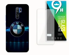 etui-case-do-xiaomi-redmi-9-szklo-hartowane-wzor-bmw-motoryzacja