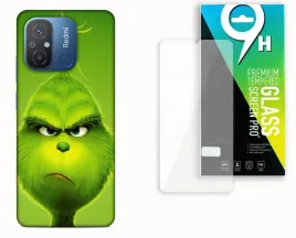 etui-case-do-xiaomi-redmi-12c-szklo-hartowane-grinch-swieta-prezenty