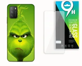 etui-do-xiaomi-redmi-9t-poco-m3-szklo-hartowane-grinch-swieta-prezent