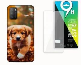 etui-do-xiaomi-redmi-9t-poco-m3-szklo-hartowane-piesek-slodziaki