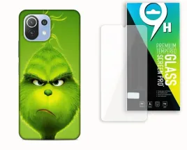 etui-case-do-xiaomi-mi-11-lite-szklo-hartowane-grinch-swieta-prezenty