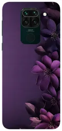 etui-case-do-xiaomi-redmi-note-9-kwiaty-czarne-wzory