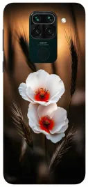 etui-case-do-xiaomi-redmi-note-9-kwiaty-czarne-wzory
