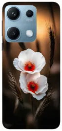 etui-case-do-xiaomi-redmi-note-14s-kwiaty-czarne-wzory