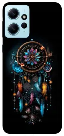 etui-case-do-xiaomi-redmi-note-12-kwiaty-czarne-wzory