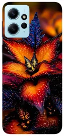 etui-case-do-xiaomi-redmi-note-12-kwiaty-czarne-wzory