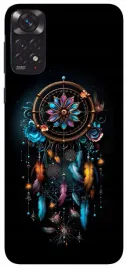 etui-case-do-xiaomi-redmi-note-11-pro-kwiaty-czarne-wzory