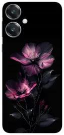 etui-case-do-oppo-a40-a40m-kwiaty-czarne-wzory