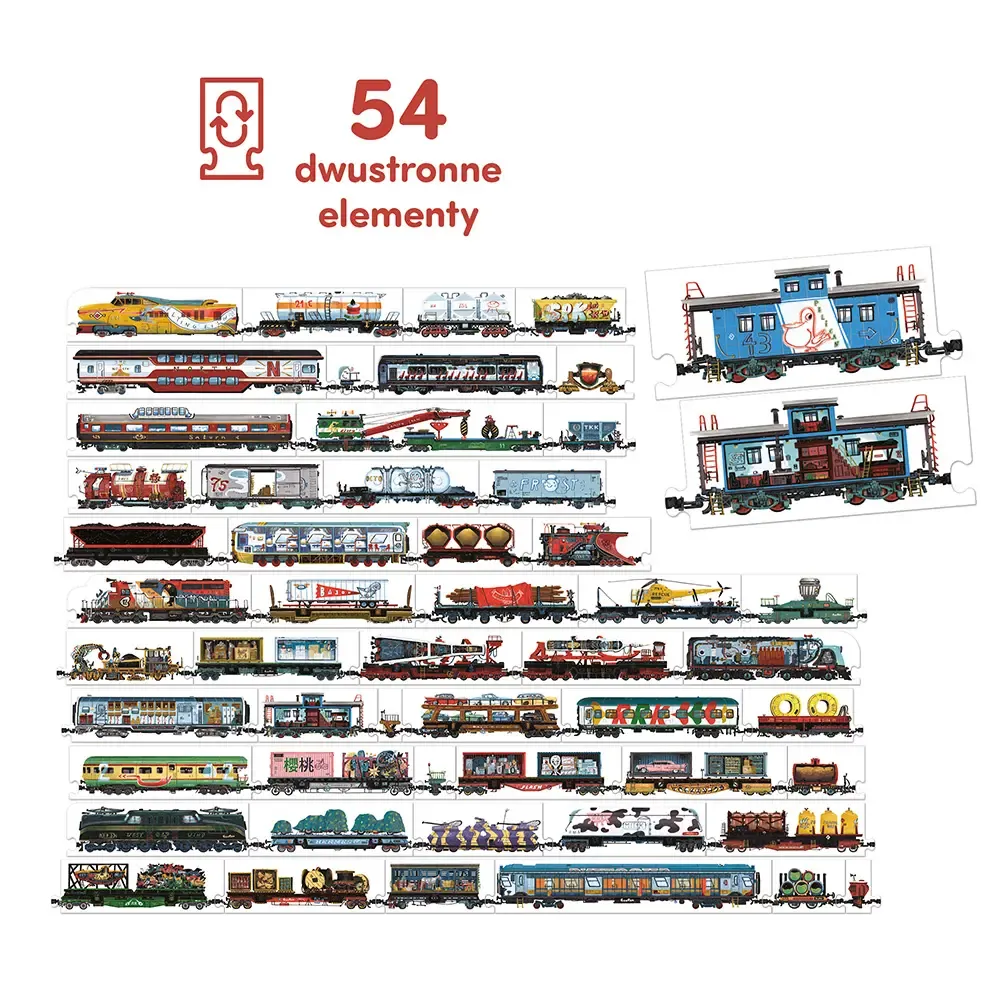 czuczu-puzzle-dwustronne-54-elementy-pociagi-stan-nowy