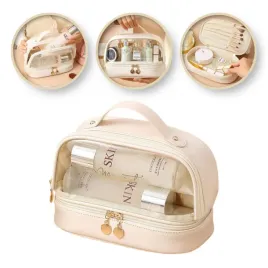 kosmetyczka-organizer-na-kosmetyki-kremowa-dwupoziomowa-23x135x16cm-ks115b