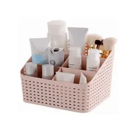 organizer-na-kosmetyki-na-biurko-z-przegrodkami-rozowy-przybornik-pojemnik