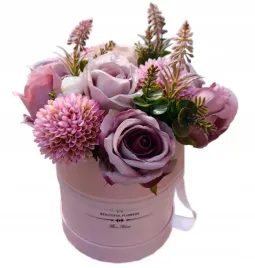 flower-box-rozowy-duzy-bukiet-kwiaty-sztuczne-roza-prezent-z-dedykacja