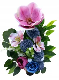 bukiet-wklad-do-wazonu-flakonu-sztuczne-kwiaty-na-grob-cmentarz-magnolia