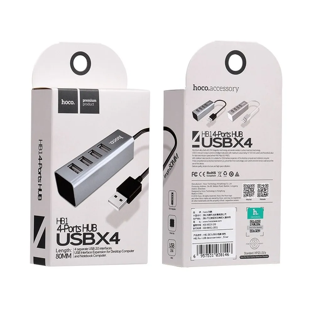 hoco-hub-hb1-konwerter-4-x-usb