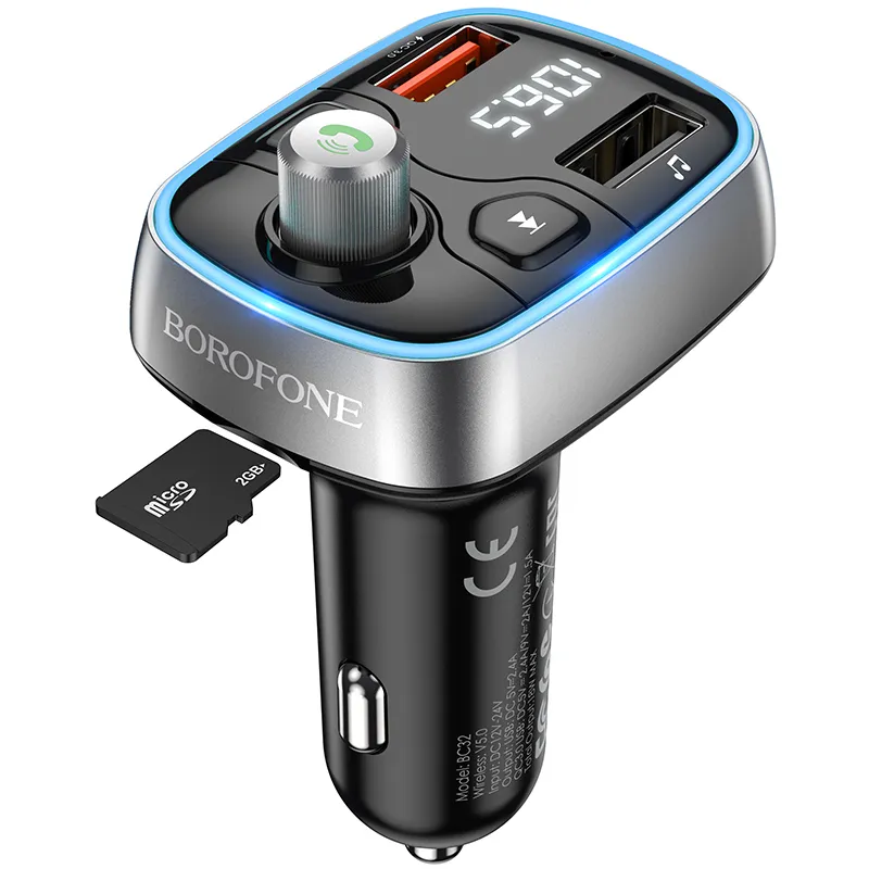 borofone-transmiter-fm-bc32-sunlight-mp3-bluetooth-2xusb-microsd-qc-stan-nowy