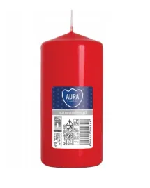 swieca-pienkowa-walec-bispol-aura-sw50-100-030-czerwona-20h-10-cm-wys