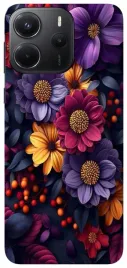 etui-case-do-xiaomi-redmi-note-14-kwiaty-rosliny