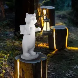 figurka-kota-z-latarnia-solarna-dekoracja-ogrodowa-zywica-biala-28-cm