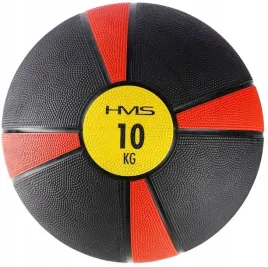 gumowa-pilka-lekarska-10-kg-hms-rehabilitacyjna-do-cwiczen-crossfit-280-mm
