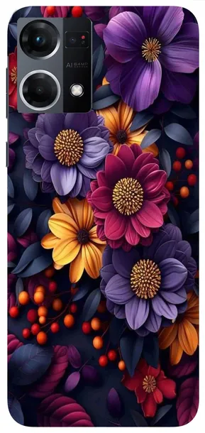 etui-case-do-oppo-reno7-kwiaty-rosliny