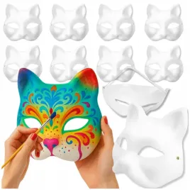 maska-kota-na-twarz-do-malowania-diy-hallowen-komplet-10-sztuk-maski