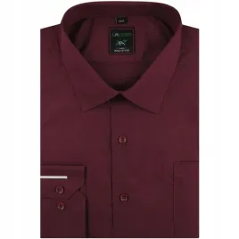 koszula-meska-elegancka-wizytowa-biznesowa-do-garnituru-gladka-bordowa