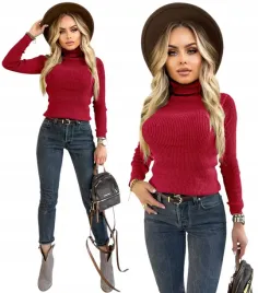 dopasowany-prazkowany-elastyczny-sweter-damski-z-golfem-klasyczny-golf