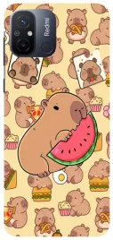 etui-case-do-xiaomi-redmi-12c-kroliczki-kapibara-misie-dino