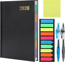 planer-tygodniowy-2026-elegancki-zestaw-z-2-dlugopisami-kolorowe-karteczki