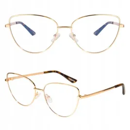 okulary-zerowki-damskie-oprawki-korekcyjne-kocie-oko-zlote-blue-light
