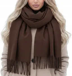 cieply-brazowy-czekoladowy-szal-szalik-z-fredzlami-na-prezent