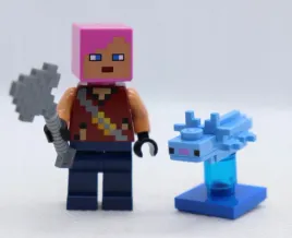 minifigurka-zombie-hunter-with-axolotl-numer-min133-z-serii-minecraft