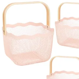 koszyk-po-przechowywania-ozdobny-kosz-wielkanocny-rozowy-drewniany-uchwyt