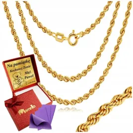 zloty-lancuszek-damski-corda-krecony-diamentowany-585-z-grawerem