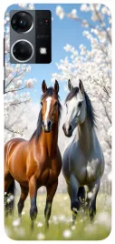 etui-case-do-oppo-reno7-pieski-konie-horse