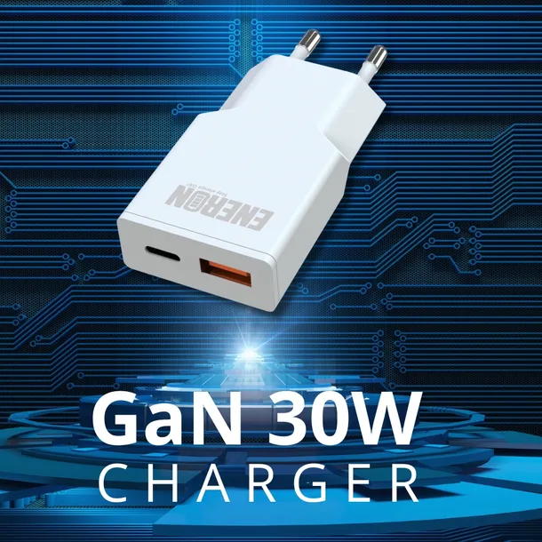 ladowarka-eneron-gan-30w-1xusb-c-1xusb-a-biala-stan-nowy-kod-producenta-gan30-1ac-wh