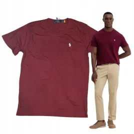 polo-ralph-lauren-t-shirt-meski-bordowy-100percent-bawelna-rozmiar-xxl