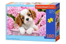 puzzle-180-elementow-piesek-wsrod-rozowych-kwiatow