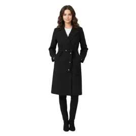 plaszcz-damski-sarah-pacini-klasyczny-czarny-prosty