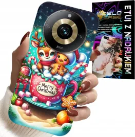 etui-do-realme-11-pro-renifer-z-piernikiem-merry-christmas