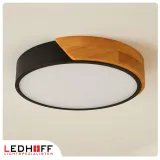 plafon-led-lampa-sufitowa-naturalne-drewno-stal-40cm-40w-czarny-okragly-rodzaj-gwintu-zintegrowane-zrodlo-led