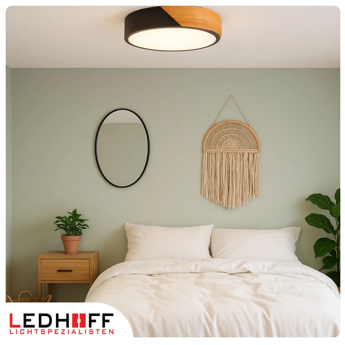 plafon-led-lampa-sufitowa-naturalne-drewno-stal-40cm-40w-czarny-okragly-stan-nowy